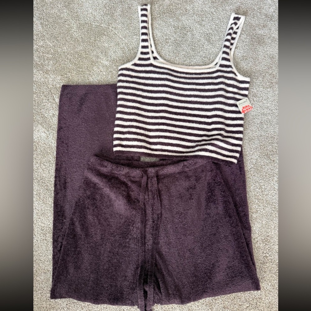 Free People Striped Knit set